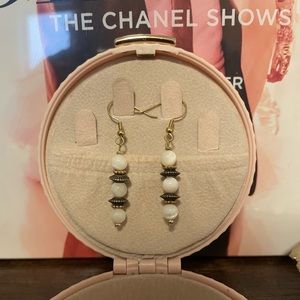 Handmade mother of pearl earrings!